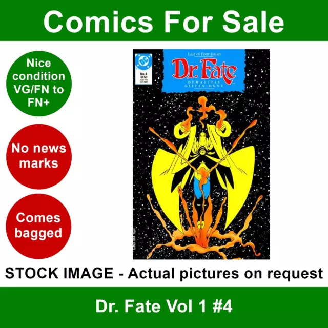 DC Dr. Fate Vol 1 #4 comic - VG/FN+ 01 October 1987