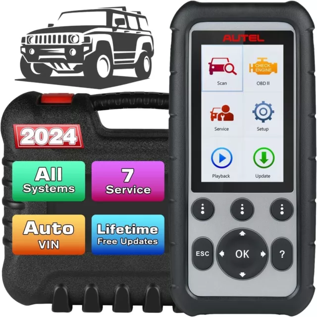 Autel MaxiDiag MD806 Pro 2024 Car Diagnostic Scan Tool Read/ Erase Full System