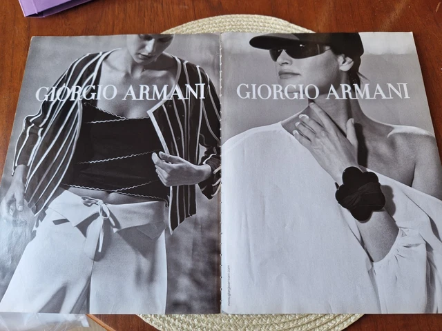GIORGIO ARMANI 2002 Original Print Advert 200s Fashion Magazine Ad £3. ...