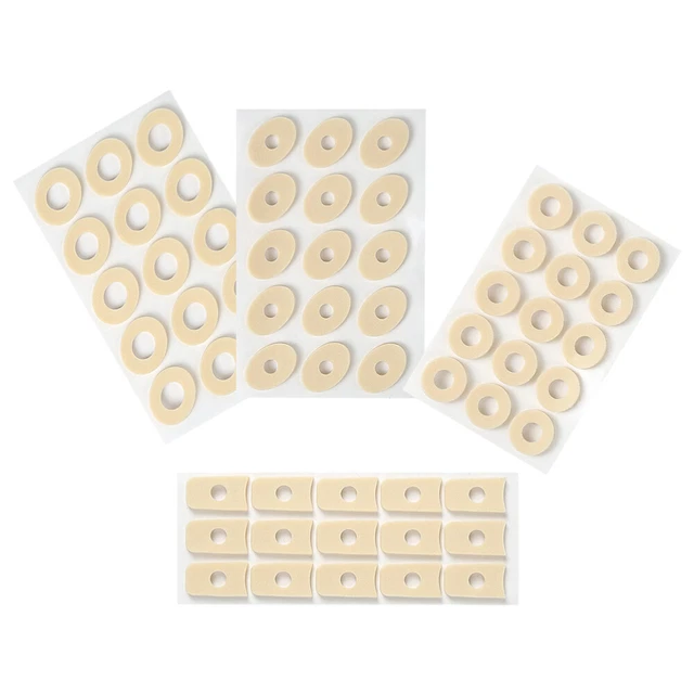 4 hojas convenientes protectores de punta de látex esponja protectora para pie de maíz
