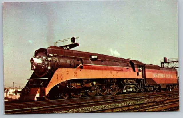 Railroad Locomotive Train Postcard - Southern Pacific Lines #4447