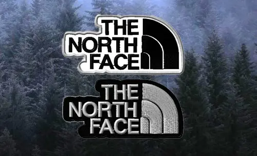 Patch ricamata Toppa The North Face abbigliamento sportivo