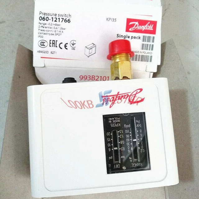 ONE Danfoss Pressure Switch KPI35 060-121766 New