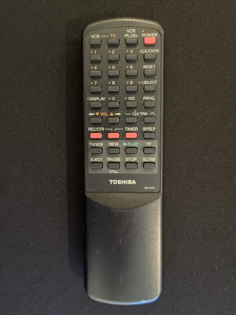 GENUINE TOSHIBA VC-473 REMOTE CONTROL for TV/VCR MODELS-M46-M473-M622R-M66-M66C