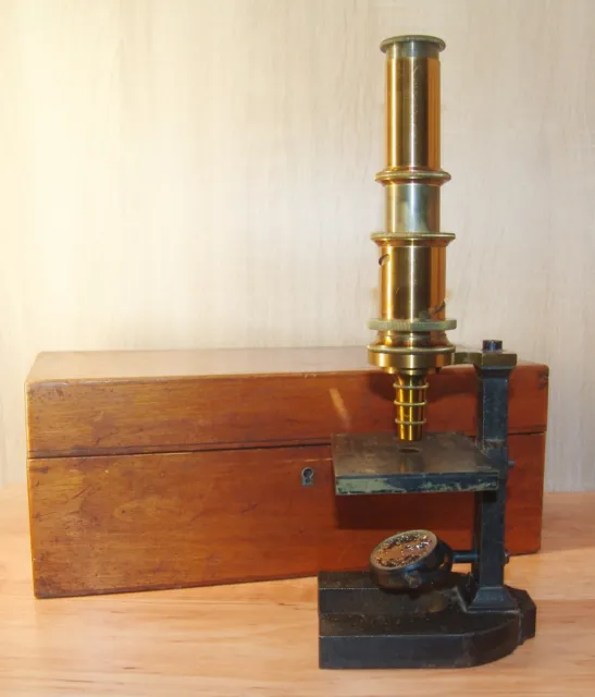 rare antique brass Microscope