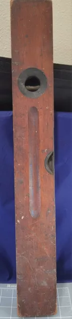 Stanley Sweetheart New Britain No 2 SW 24" Carpenters Level Wood & Brass Level