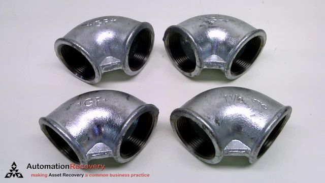 Georg Fischer 770090208  Galvanized Elbow Fitting, 1-1/2", See Desc #219546