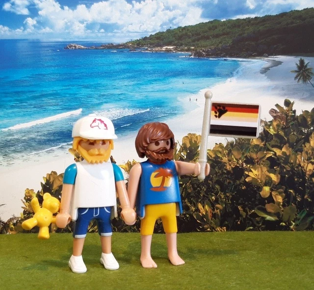 Playmobil - Poste De Secours, Plage, Catamaran, Char À Voile Vendémian