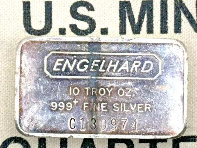 $$$$ Engelhard 10 oz silver bar 12th series Variety B. This weeks SPECIAL PRICE