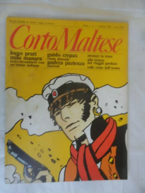 RIVISTA "CORTO MALTESE" PRIMO NUMERO 1983; anno 1 n° 1 (copertina macchiata)