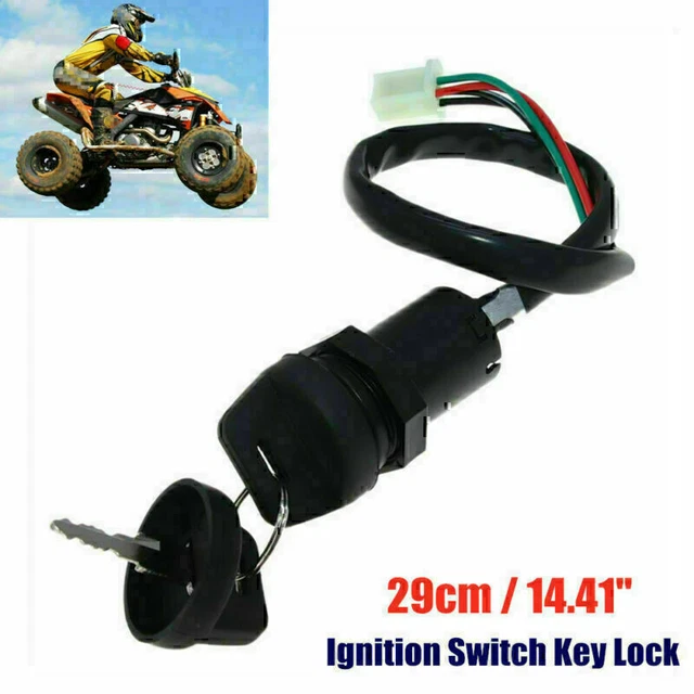 4 Pin Ignition Switch Key for 50cc 70cc 90cc 110cc 125cc 250cc ATV Pit Dirt Bike