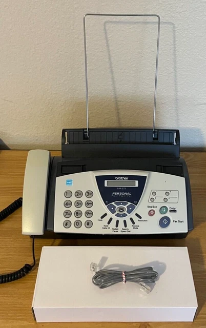 Brother FAX-575 Personal Plain Paper Fax Machine With Replacement Ink Cartridge