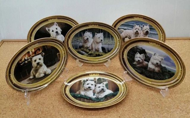 Nigel Hemming Set Of West Highland White Terrier Plate