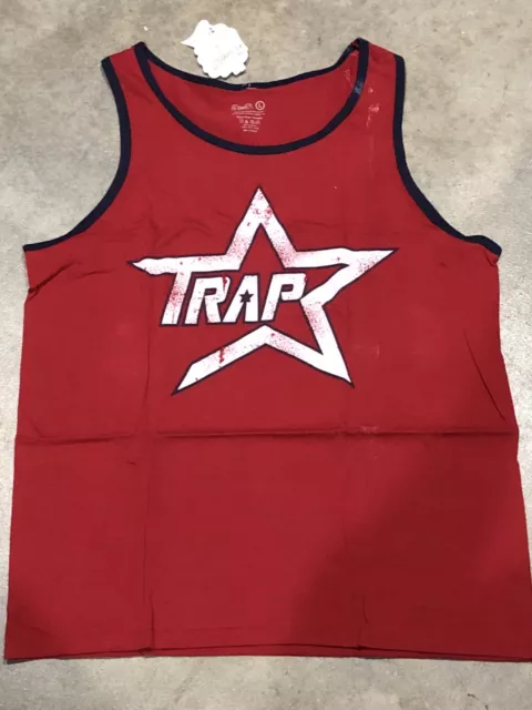 Fly Supply 'Trap' Tank Top T In Maroon/Navy  Sz. L Nwot 100% Authentic