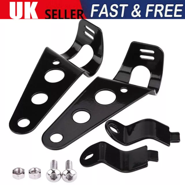 35-43mm Universal Motorcycle Motorbike Streetfighter Headlight Brackets 2PCS