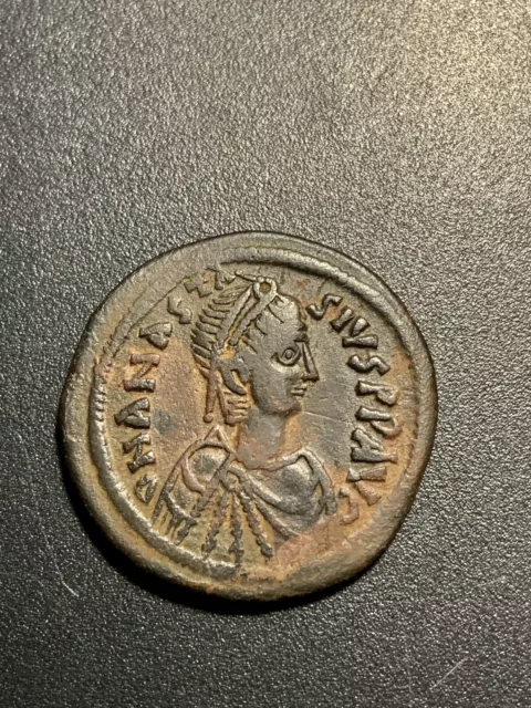 ANASTASIUS 491AD Ancient Medieval Byzantine Follis Constantinople Coin i79944