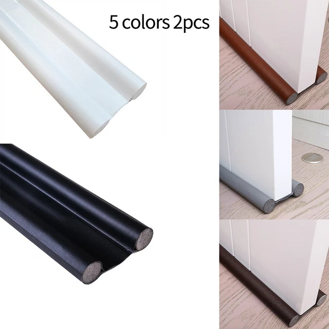 Bedroom Doors Sealing Strip Door Seal Foam+leather Household Length 94cm
