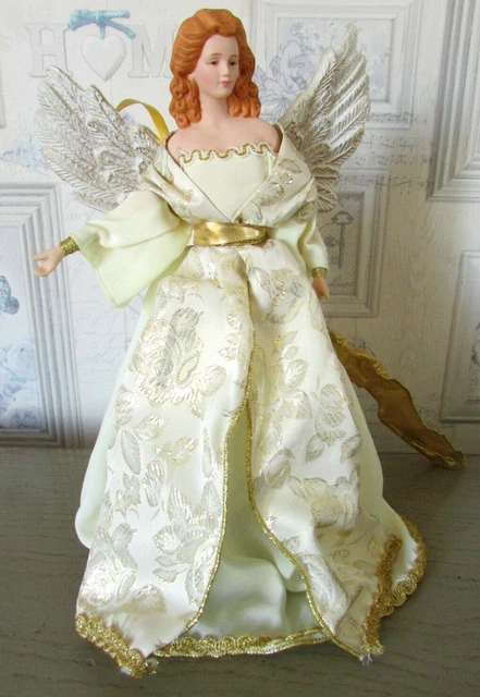 2 Anges Musiciens Décorations De Noël Signés Italy - 7-8 Cm - Neufs Et Jolis