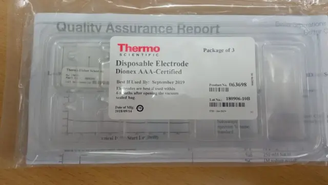 Thermo Scientific Disposable Electrodes Dionex AAA-Certified P/N 063698