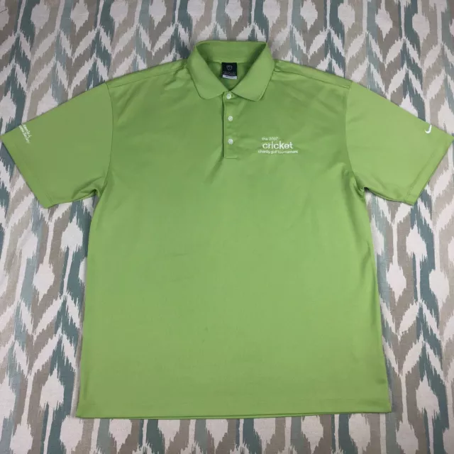 Nike Golf Men's Fit Dry Standard Fit Golf Polo Shirt 2007 Cricket Size L Large