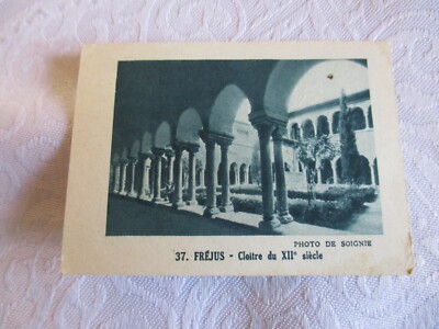 chromo  " le LAVANDOU-la plage" n47 chocolat LANVIN  vintage 