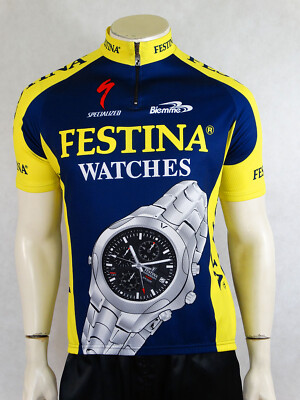 Biemme MAGLIA SHIRT JERSEY MAILLOT CAMISA TRIKOT CICLISMO CYCLING FESTINA FRANCE XL 
