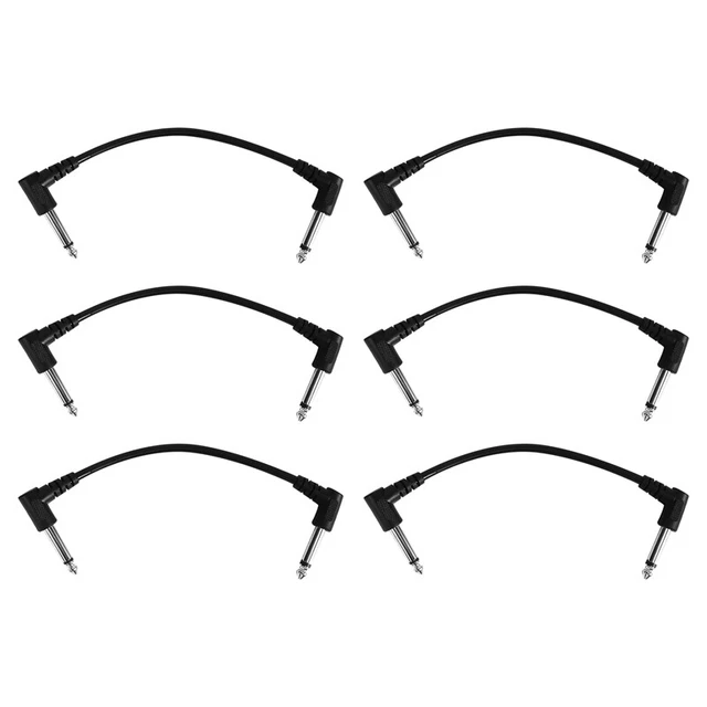 Adaptateur Musical Pédale D'effet Guitare Alimentation 2PCS 6.5mm Mâle