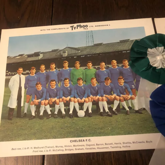 Ty-phoo Large Format Cards - Chelsea & Glasgow Celtic  Football Club Team Group