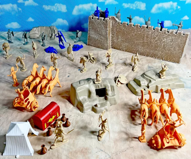 The Trojan War Playset - 60mm unpainted plastic toy soldiers & accessories