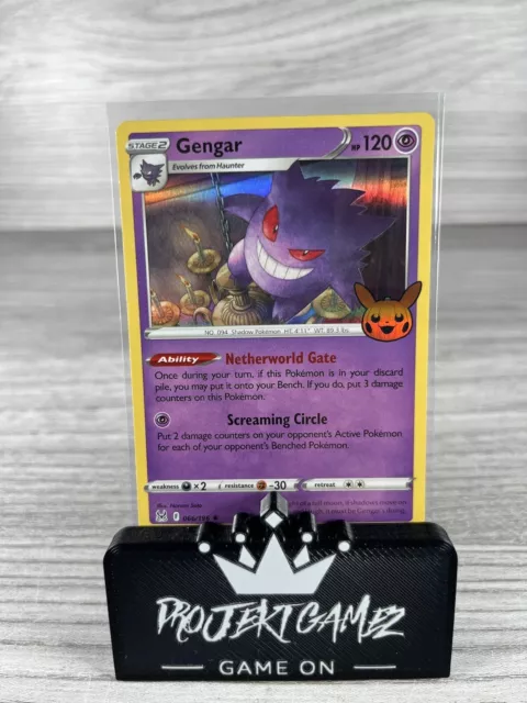 066/196 Gengar Rare Holo Card Trick or Trade 2023 Pokemon Trading Card Game