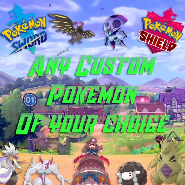 Any Shiny Custom Pokemon of your Choice 6IV Pokemon Sword And Shield