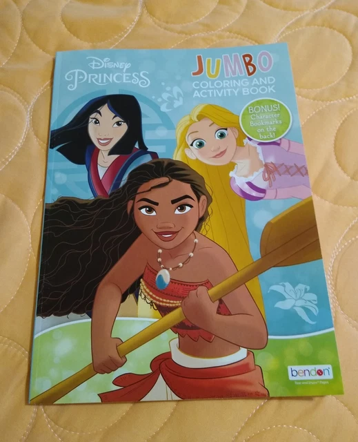 DISNEY PRINCESS MULAN/RAPUNZEL/MOANA Jumbo Coloring & Activity Book