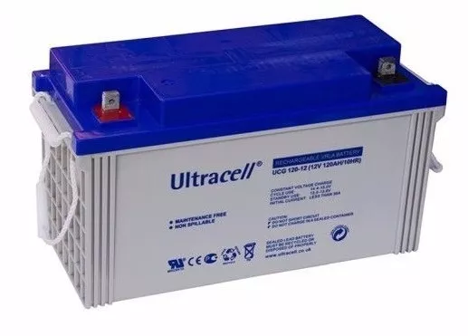 Batterie GEL camping car bateau 12v 120ah UCG120-12 Ultracell sans entretien