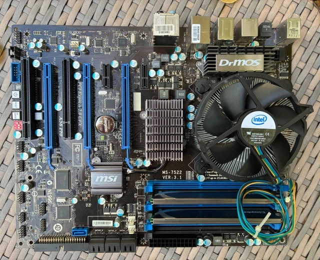 MSI X58 PRO E motherboard with 8GB RAM and core i7 CPU £7.00 - PicClick UK