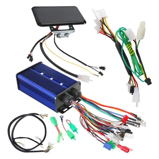 Naroote Kit de Moteur sans Balais 72 V 3000 W avec Contrôleur pour Vélo