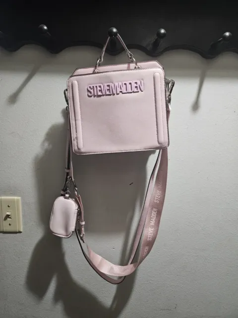 Steve Madden Fondant Pink Bevelyn Crossbody Bag Purse With Pouch TikTok Famous