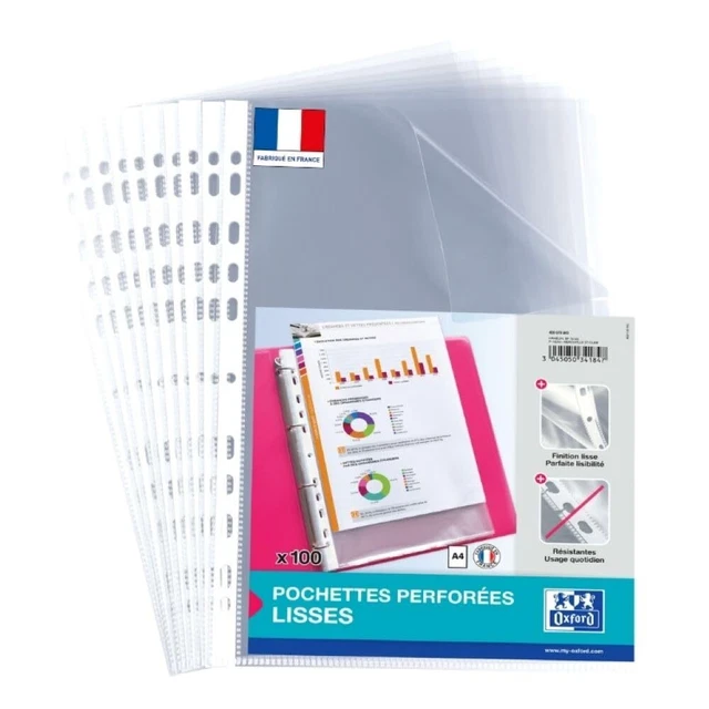 Pochettes Perforées – 100 pcs – 50 microns – Incolore – Purple main image 1