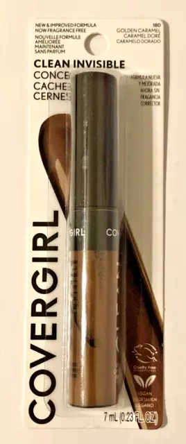 Covergirl Clean Invisible Concealer Golden Caramel 0.23 fl oz Vegan Cruelty Free