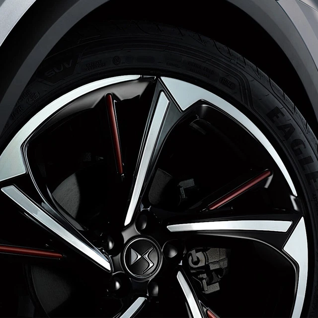Cache-moyeu 60mm Rouge Pour Citroën DS3 / DS DS3 (2009-2016) - Lot De 4 - Protection Et Décoration Roues
