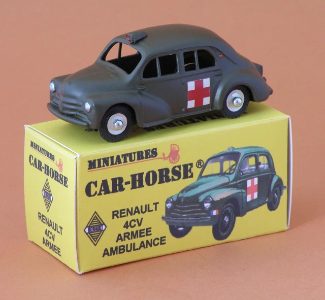 Fourgon Panhard Dyna Ambulance - Miniature Collection Car-Horse - État Neuf