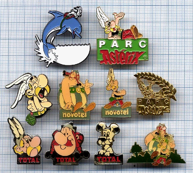 Lot Collector Astérix & Obélix Des Années 60-70 : Maison Astérix, Figurines, Masque, Pins Dargaud, Total
