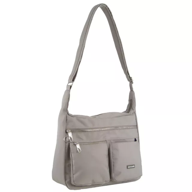 Pierre Cardin Anti-Theft Cross Body Bag RFID Slash Proof Travel - Taupe