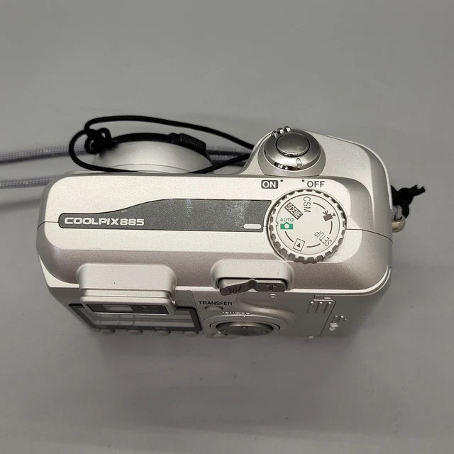 Nikon Coolpix 885 3,2 megapixel fotocamera digitale compatta argento testato 3