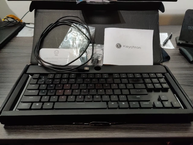Keychron K1 Keyboard (v2 2019) Original Box & Accessories TKL 87 Mechanical RGB
