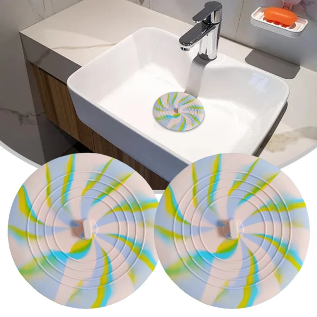 Surmatelas de baignoire en silicone facile à entretenir pour drain de douche et