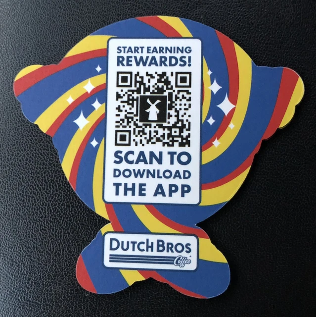 DUTCH BROS STICKER Drop for January 3rd 2024! “ DUTCH BROS IS THAT WAY