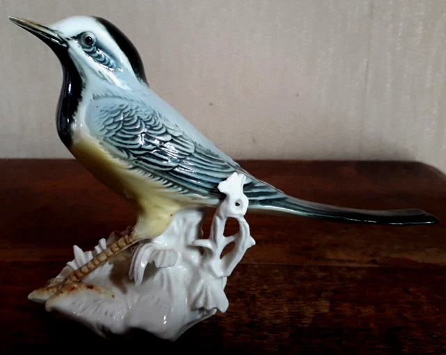 Karl Ens oiseaux Aigle en porcelaine de Saxe antiquité