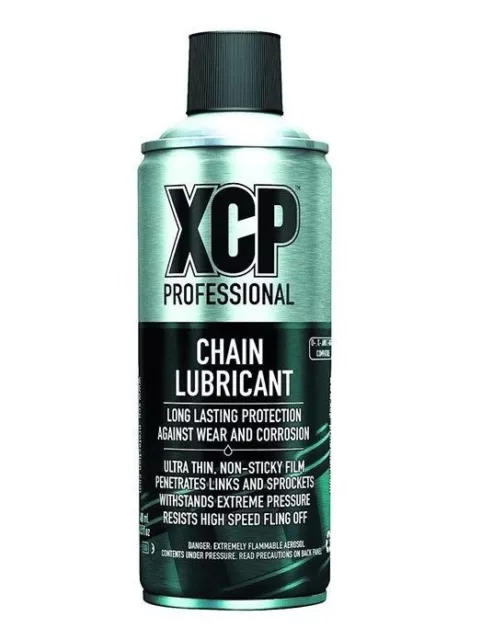 XCP Premium Professional Quality Motorcycle Motorbike Chain Lube 400ml Twin Pack 3