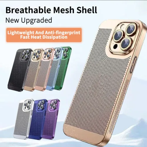 Phone Case Cover For iPhone15 14 13 12 11Pro Max Electroplating Heat Dissipation