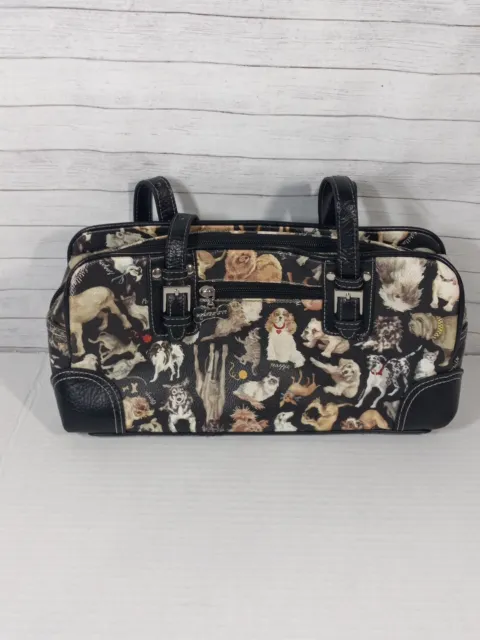 Sydney Love Black Dog And Cat Handbag Purse